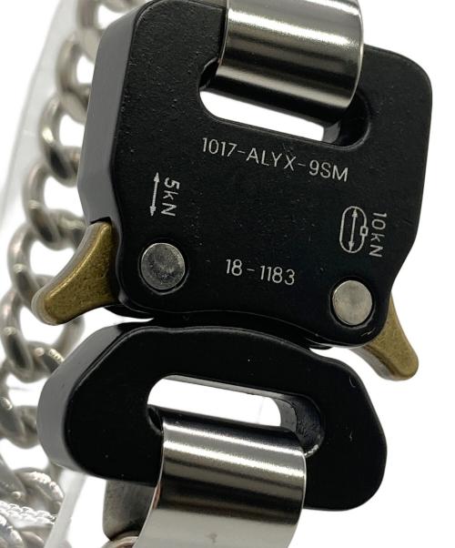 1017 ALYX 9SM（テンセブンティーン アリクス ナインエスエム）1017 ALYX 9SM (テンセブンティーン アリクス ナインエスエム) コブラバックルブレスレット ブラック×シルバーの古着・服飾アイテム