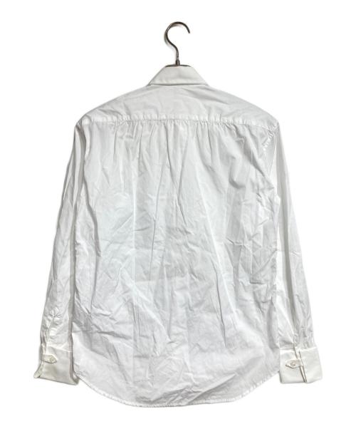 BOURRIENNE PARIS X（ブリエンヌ・パリ・ディス）BOURRIENNE PARIS X (ブリエンヌ・パリ・ディス) フラントフライシャツ/ Fly Front Shirt  ホワイト サイズ:XSの古着・服飾アイテム