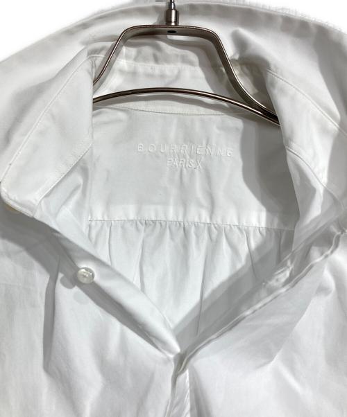 BOURRIENNE PARIS X（ブリエンヌ・パリ・ディス）BOURRIENNE PARIS X (ブリエンヌ・パリ・ディス) フラントフライシャツ/ Fly Front Shirt  ホワイト サイズ:XSの古着・服飾アイテム