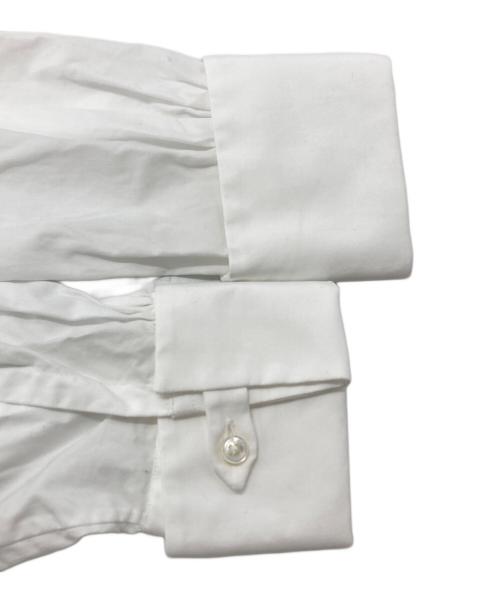 BOURRIENNE PARIS X（ブリエンヌ・パリ・ディス）BOURRIENNE PARIS X (ブリエンヌ・パリ・ディス) フラントフライシャツ/ Fly Front Shirt  ホワイト サイズ:XSの古着・服飾アイテム