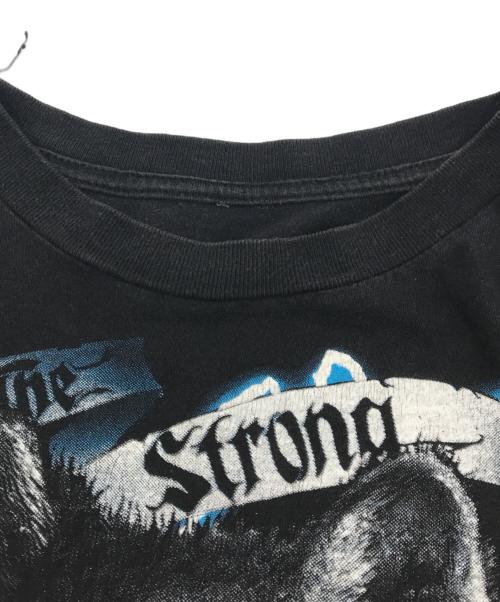 USED（ユーズド）USED (ユーズド) ウルフライトニングTシャツ ブラック サイズ:-の古着・服飾アイテム