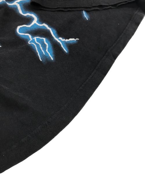 USED（ユーズド）USED (ユーズド) ウルフライトニングTシャツ ブラック サイズ:-の古着・服飾アイテム