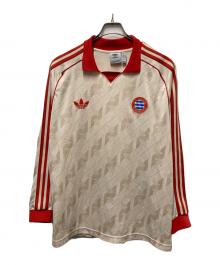 adidas（アディダス）の古着「ロングスリーブジャージ LFSTLR ジャージ」｜レッド×ベージュ
