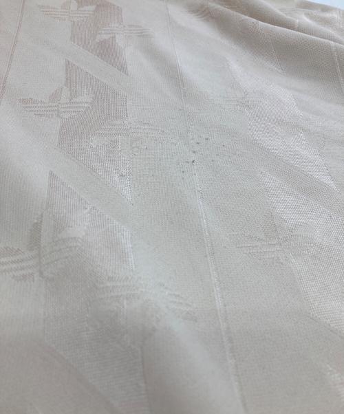 adidas（アディダス）adidas (アディダス) ロングスリーブジャージ LFSTLR ジャージ レッド×ベージュ サイズ:3XLの古着・服飾アイテム