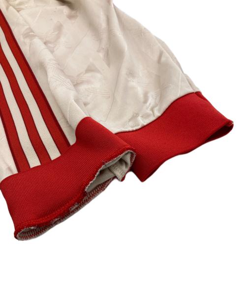 adidas（アディダス）adidas (アディダス) ロングスリーブジャージ LFSTLR ジャージ レッド×ベージュ サイズ:3XLの古着・服飾アイテム