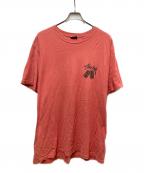 stussyステューシー）の古着「ダイスプリントTシャツ」｜オレンジ