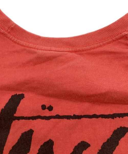 stussy（ステューシー）stussy (ステューシー) ダイスプリントTシャツ オレンジ サイズ:Lの古着・服飾アイテム