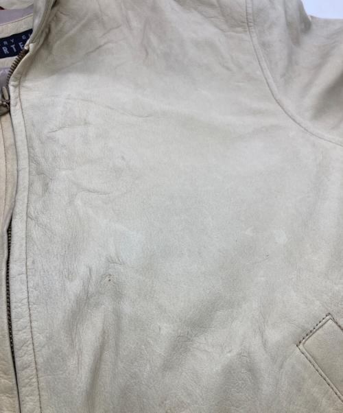 PERRY ELLIS（ペリーエリス）PERRY ELLIS (ペリーエリス) レザージャケット ベージュ サイズ:XLの古着・服飾アイテム