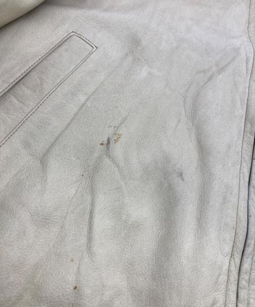 PERRY ELLIS（ペリーエリス）PERRY ELLIS (ペリーエリス) レザージャケット ベージュ サイズ:XLの古着・服飾アイテム