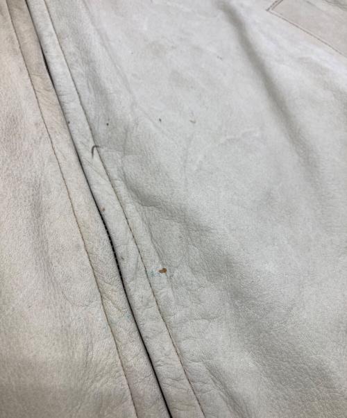 PERRY ELLIS（ペリーエリス）PERRY ELLIS (ペリーエリス) レザージャケット ベージュ サイズ:XLの古着・服飾アイテム