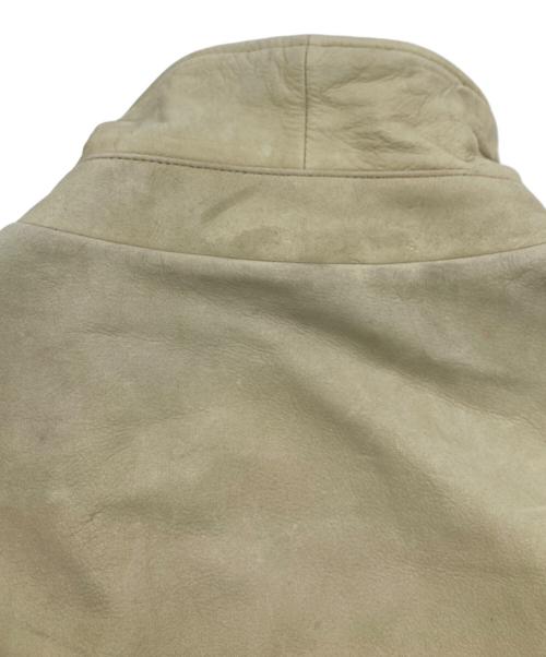 PERRY ELLIS（ペリーエリス）PERRY ELLIS (ペリーエリス) レザージャケット ベージュ サイズ:XLの古着・服飾アイテム