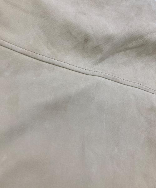 PERRY ELLIS（ペリーエリス）PERRY ELLIS (ペリーエリス) レザージャケット ベージュ サイズ:XLの古着・服飾アイテム