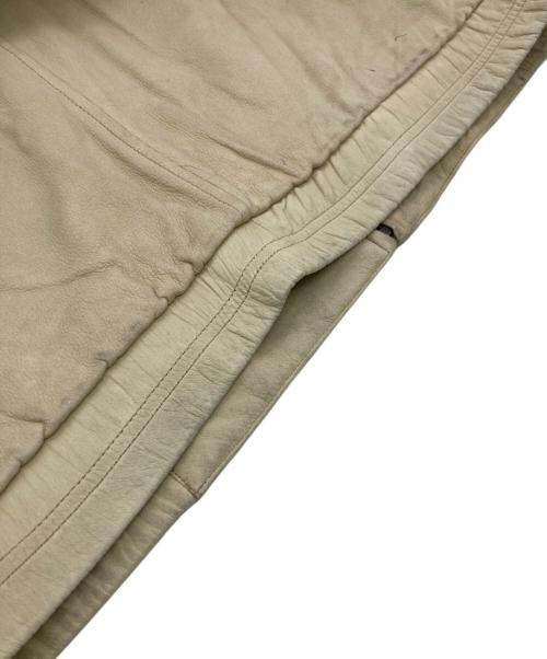 PERRY ELLIS（ペリーエリス）PERRY ELLIS (ペリーエリス) レザージャケット ベージュ サイズ:XLの古着・服飾アイテム