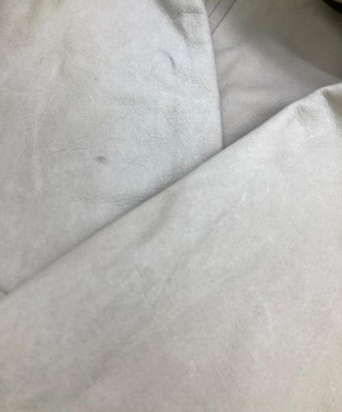 PERRY ELLIS（ペリーエリス）PERRY ELLIS (ペリーエリス) レザージャケット ベージュ サイズ:XLの古着・服飾アイテム