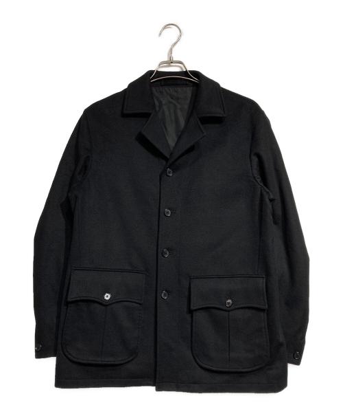 TOMORROW LAND PILGRIM（トゥモローランド ピルグリム）TOMORROW LAND PILGRIM (トゥモローランド ピルグリム) ウールカシミヤ ドライビングコート ブラック サイズ:Ｓの古着・服飾アイテム