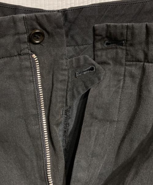 COMME des GARCONS HOMME（コムデギャルソン オム）COMME des GARCONS HOMME (コムデギャルソン オム) ２タックチノクロスパンツ/2-Tuck Chino Pants ブラック サイズ:不明の古着・服飾アイテム
