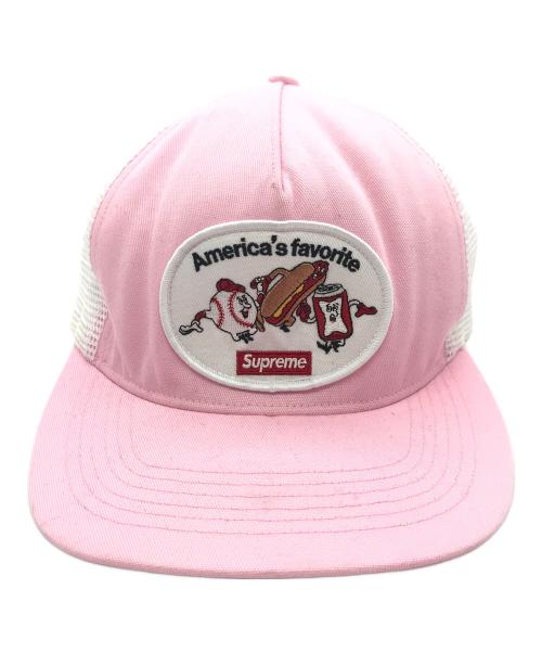 SUPREME（シュプリーム）Supreme (シュプリーム) America's Favorite Mesh Cap ピンクの古着・服飾アイテム