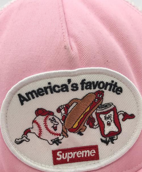 SUPREME（シュプリーム）Supreme (シュプリーム) America's Favorite Mesh Cap ピンクの古着・服飾アイテム