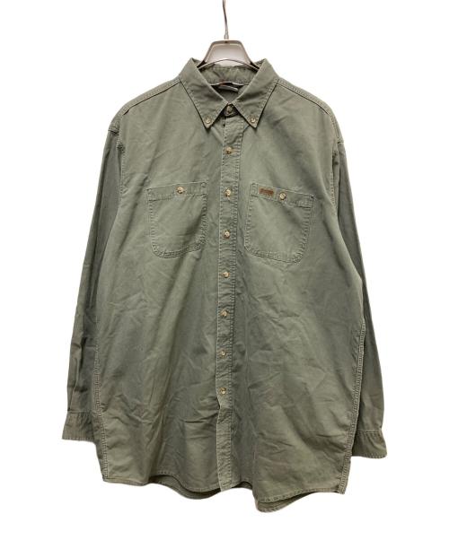 CarHartt（カーハート）CarHartt (カーハート) ボタンダウンシャツ グリーン サイズ:不明(実寸参照）の古着・服飾アイテム