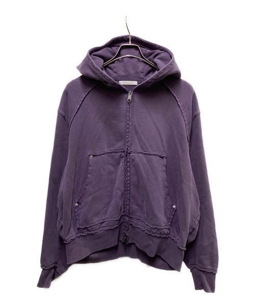 JOURNAL STANDARD（ジャーナルスタンダード）JOURNAL STANDARD (ジャーナルスタンダード) ラウンド スリーブ フーディ パープル サイズ:Lの古着・服飾アイテム