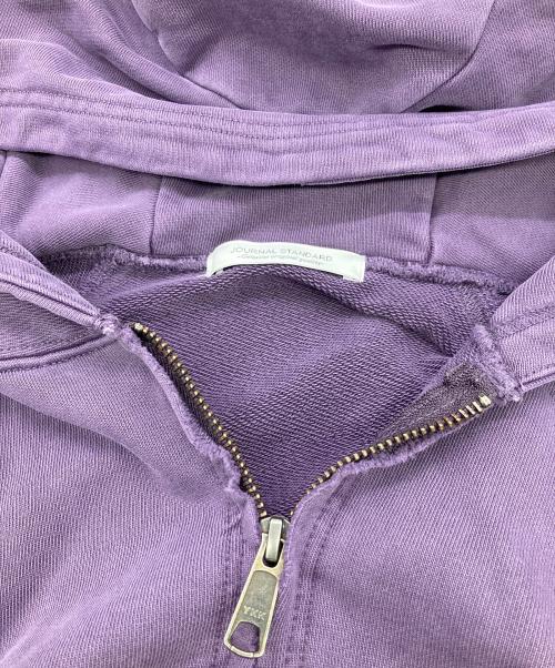 JOURNAL STANDARD（ジャーナルスタンダード）JOURNAL STANDARD (ジャーナルスタンダード) ラウンド スリーブ フーディ パープル サイズ:Lの古着・服飾アイテム