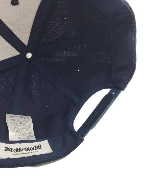 FUCKING AWESOME（ファッキンオーサム）Fucking Awesome (ファッキンオーサム) ロゴ刺繍キャップ ネイビーの古着・服飾アイテム