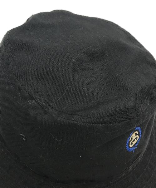 stussy（ステューシー）stussy (ステューシー) 90s SSロゴバケットハット ブラック サイズ:	SIZE L/XLの古着・服飾アイテム