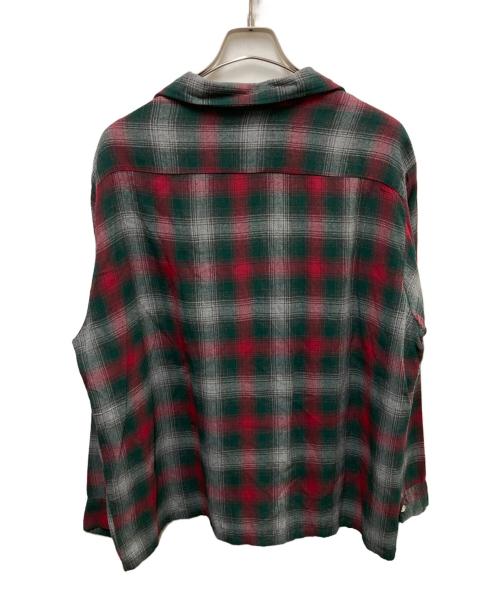 TOPSALL（トップソール）TOPSALL (トップソール) 60s レーヨンオンブレチェックシャツ レッド×グリーン サイズ: 17 1/2(XL)の古着・服飾アイテム