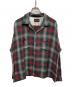 TOPSALL（トップソール）の古着「60s レーヨンオンブレチェックシャツ」｜レッド×グリーン