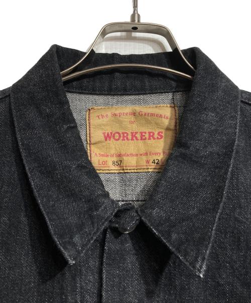 WORKERS（ワーカーズ）WORKERS (ワーカーズ) 857デニムトラッカージャケット/Denim Jacket ブラック サイズ:42の古着・服飾アイテム
