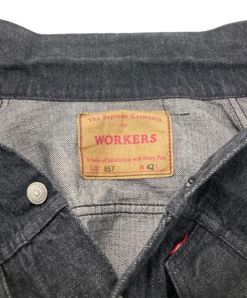 WORKERS（ワーカーズ）WORKERS (ワーカーズ) 857デニムトラッカージャケット/Denim Jacket ブラック サイズ:42の古着・服飾アイテム
