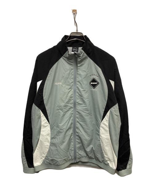 F.C.R.B.（エフシーレアルブリストル）F.C.R.B. (エフシーレアルブリストル) WARM-UP JACKET グレー×ブラック サイズ:Mの古着・服飾アイテム