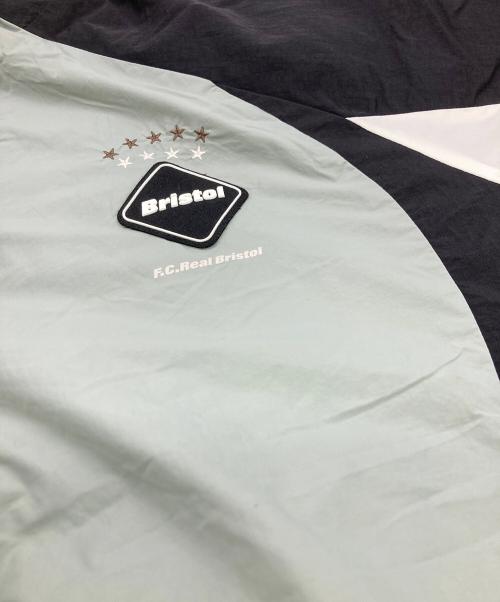 F.C.R.B.（エフシーレアルブリストル）F.C.R.B. (エフシーレアルブリストル) WARM-UP JACKET グレー×ブラック サイズ:Mの古着・服飾アイテム