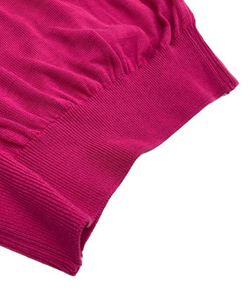 Christian Dior Sports（クリスチャン ディオールスポーツ）Christian Dior Sports (クリスチャン ディオールスポーツ) ロゴニット ベージュ×ピンク サイズ:Lの古着・服飾アイテム