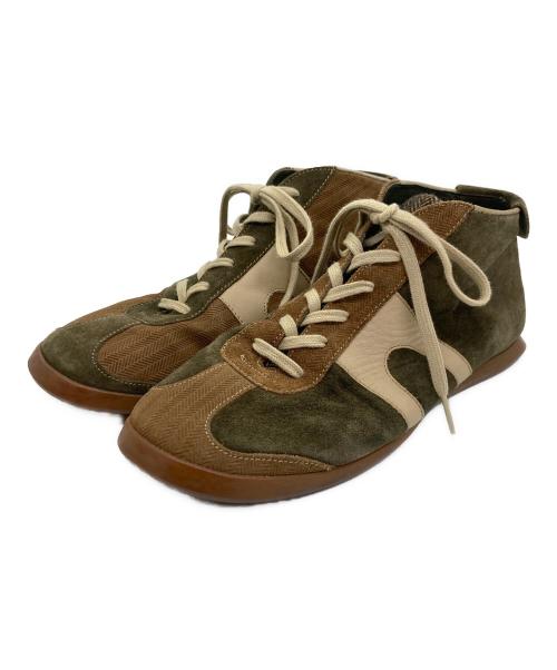 CAMPER（カンペール）CAMPER (カンペール) スウェードハイカットスニーカー カーキ サイズ:40の古着・服飾アイテム