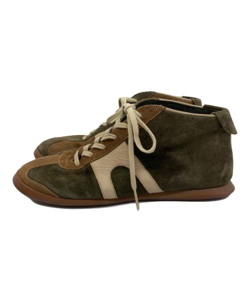 CAMPER（カンペール）CAMPER (カンペール) スウェードハイカットスニーカー カーキ サイズ:40の古着・服飾アイテム