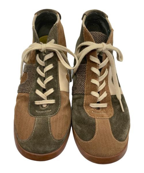 CAMPER（カンペール）CAMPER (カンペール) スウェードハイカットスニーカー カーキ サイズ:40の古着・服飾アイテム