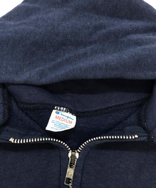 Champion（チャンピオン）Champion (チャンピオン) 80s カレッジプリントジップパーカー ネイビー サイズ:	SIZE Mの古着・服飾アイテム