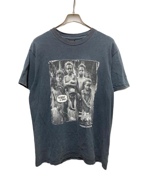 stussy（ステューシー）stussy (ステューシー) Increase the Peace フォトプリントTシャツ ブラック サイズ:Ⅿの古着・服飾アイテム