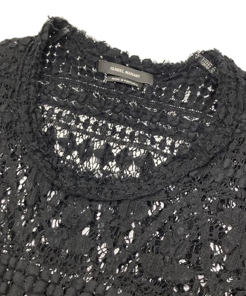 ISABEL MARANT（イザベルマラン）ISABEL MARANT (イザベルマラン) レースロングカットソー ブラック サイズ:SIZE 36の古着・服飾アイテム