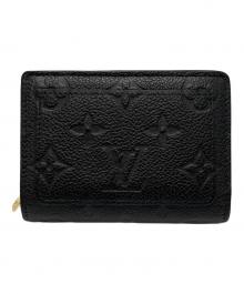 LOUIS VUITTON（ルイ ヴィトン）の古着「2つ折り財布/Clea Wallet Monogram Empreinte」｜ブラック