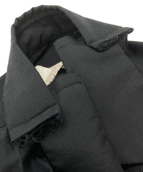 COMME des GARCONS（コムデギャルソン）COMME des GARCONS (コムデギャルソン) カット&リペアシャツワンピース ブラック サイズ:XSの古着・服飾アイテム