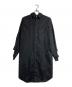 COMME des GARCONS（コムデギャルソン）の古着「カット&リペアシャツワンピース」｜ブラック
