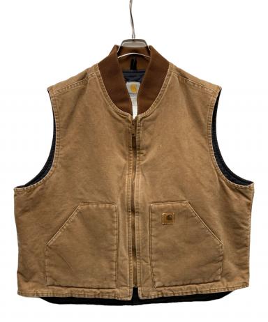 中古・古着通販】CarHartt (カーハート) ダックベスト ブラウン サイズ