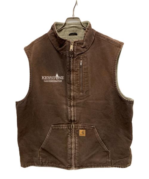 CarHartt（カーハート）CarHartt (カーハート) ダックベスト ブラウン サイズ:XLの古着・服飾アイテム