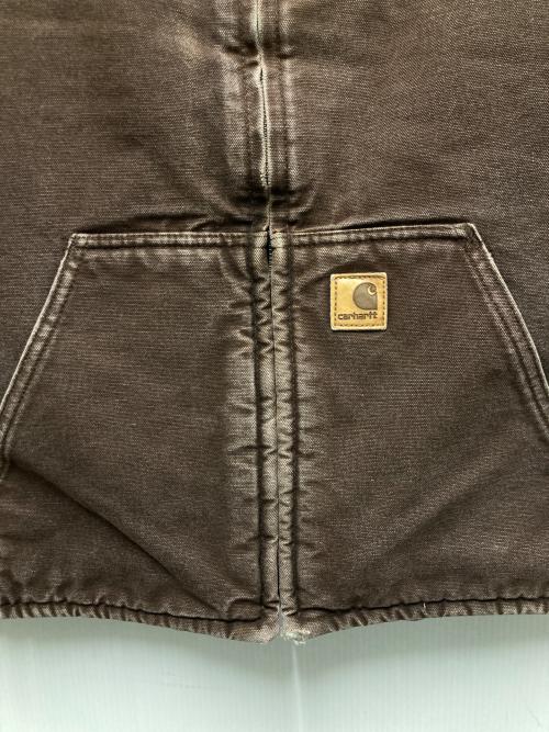 CarHartt（カーハート）CarHartt (カーハート) ダックベスト ブラウン サイズ:XLの古着・服飾アイテム
