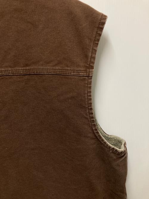 CarHartt（カーハート）CarHartt (カーハート) ダックベスト ブラウン サイズ:XLの古着・服飾アイテム