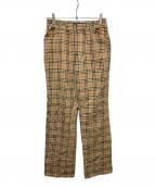 Burberry'sバーバリー）の古着「ノヴァチェックパンツ」｜ベージュ