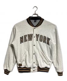 AVIREX（アヴィレックス）の古着「SWEAT STADIUM JACKET NYC/スウェット スタジアム ジャケット エヌワイシー」｜グレー