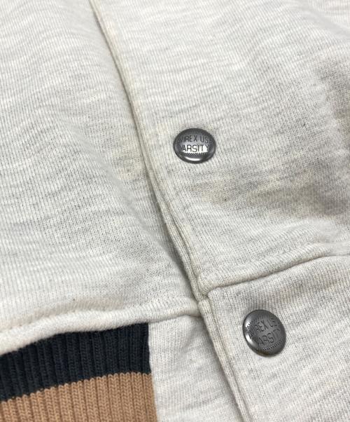 AVIREX（アヴィレックス）AVIREX (アヴィレックス) SWEAT STADIUM JACKET NYC/スウェット スタジアム ジャケット エヌワイシー グレー サイズ:Ｍの古着・服飾アイテム